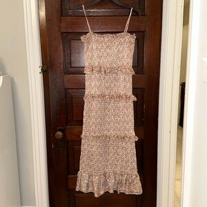 Floral Stretchy Ruffle Dress